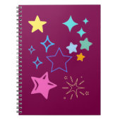 Stars Spiral Photo Notebook ノートブック (正面)