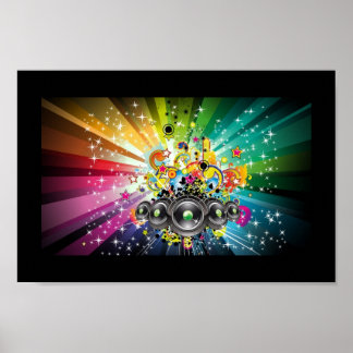 Stars & Streaks、音楽アーポップ・アートのト ポスター