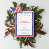 Stars & Stripes American Flag Christmas Fundraiser 招待状