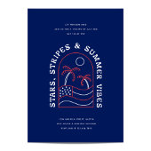 Stars Stripes and Summer Vibes July 4th BBQ Party 招待状