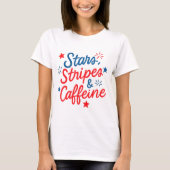 Stars, Stripes & Caffeine Tシャツ (正面)