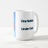 Stars, Stripes & Coffee – Patriotic American Flag  コーヒーマグカップ (正面右)