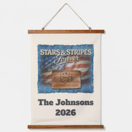 Stars & Stripes - Personalized Wall Tapestry 吊り下げ型タペストリー