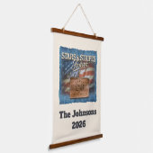Stars & Stripes - Personalized Wall Tapestry 吊り下げ型タペストリー (傾斜あり)