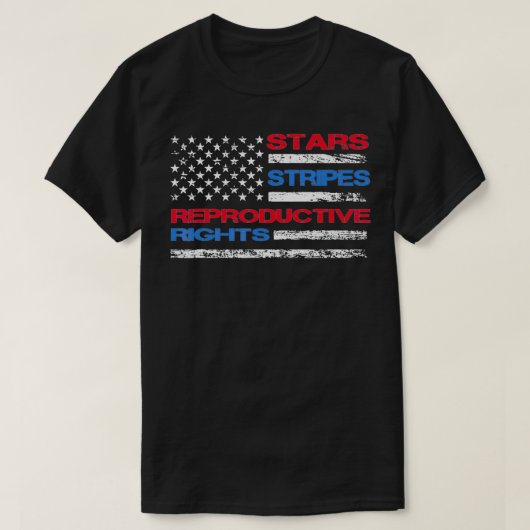 Stars Stripes & Reproductive Rights 4th Of July Eq Tシャツ (デザイン正面)