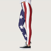 Stars Stripes USA レギンス (左)