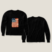 Stars, Stripes & Women’s Rights Distressed Flag (デザイン 正面＆背面)