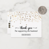 Stars Thank You Supported Our Business ノートカード (正面/裏面インサイチュ)