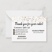 Stars Thank You Supported Our Business ノートカード (裏面)