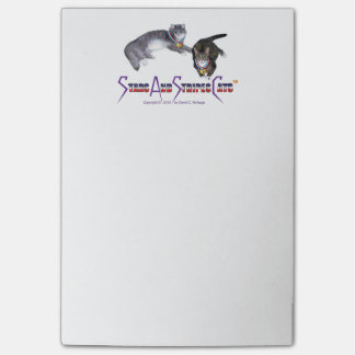 StarsAndStripesCatsのノート、4 x 6 ポストイット