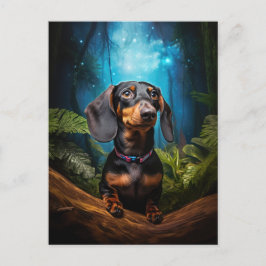 Starscape Dachshundはがき ポストカード