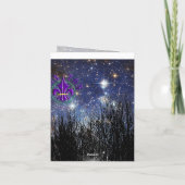 Starscape & Trees – ノートカード (裏面)