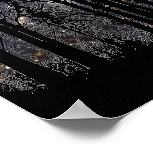 Starscape & Trees – ポスター (角)