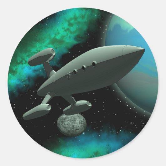 Starship Explorer （ラウンド） ラウンドシール (正面)