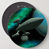 Starship Explorer (ラウンド) 缶バッジ (正面&裏面)