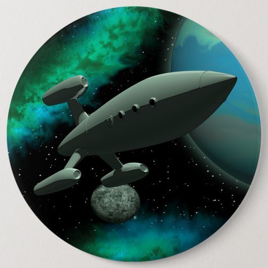 Starship Explorer (ラウンド) 缶バッジ (正面)