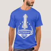 Starship SN15 Space Exploration Raptor Rocket Tシャツ (正面)
