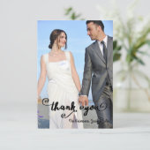 Starstrick Script Photo - 3x5結婚の感謝 サンキューカード (スタンド正面)