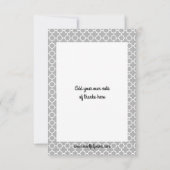 Starstrick Script Photo - 3x5結婚の感謝 サンキューカード (裏面)