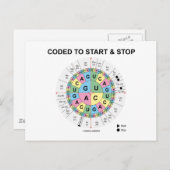 StartとCodon Wheelにコーストップドされる ポストカード (正面/裏面)