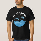 Start and Go! - Cute Dolphins Tシャツ (正面)