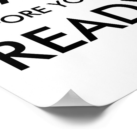 Start Before You’re Ready Motivational Quote ポスター (角)