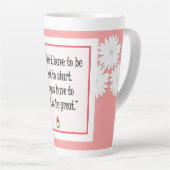 Start Do 素晴らし Things - やる気を起こさせる Pink Mag カフェラテマグ (右アングル)