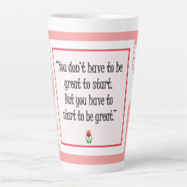 Start Do 素晴らし Things - やる気を起こさせる Pink Mag カフェラテマグ