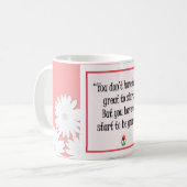 Start Do 素晴らし Things - やる気を起こさせる Pink Mag コーヒーマグカップ (正面左)