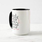 Start each day mug マグカップ (正面左)