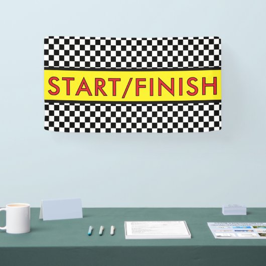 START/ finish Racing running 横断幕 (トレードショー)