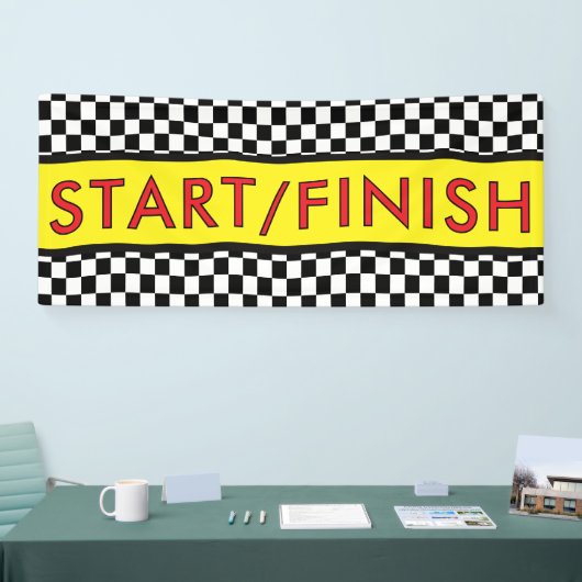 START/ finish Racing running 横断幕 (トレードショー)