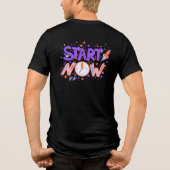 Start Now Tシャツデザイン トライブレンドＴシャツ (裏面)