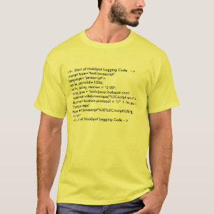 <!-- Start of HubSpot Logging Code --><script… Tシャツ