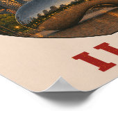 Start Route 66 Chicago Skyline Sunset Poster ポスター (角)