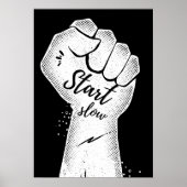 Start slow. Motivational ポスター (正面)