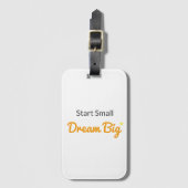 Start Small, Dream Big Travel Luggage Tag ラゲッジタグ (正面縦)