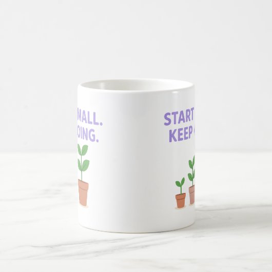 Start Small. Keep Going - Mug コーヒーマグカップ (中央)