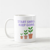 Start Small. Keep Going - Mug コーヒーマグカップ (左)