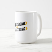 Start Strong Finish Strong Quote コーヒーマグカップ (正面右)