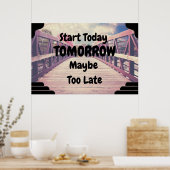 「Start Today」ウォールアート前向きポスター ポスター (キッチン)