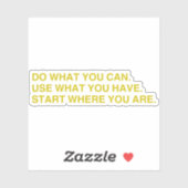 Start Where You Are シール (シート)