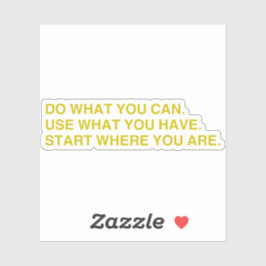 Start Where You Are シール