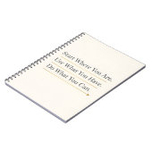 Start Where You Are – Inspirational Quote Journal ノートブック (左側)