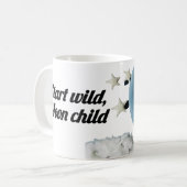 🌙 Start Wild, Moon Child Mug – Sleeping Baby on M コーヒーマグカップ (正面左)