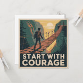 Start With Courage カード (正面/裏面インサイチュ)