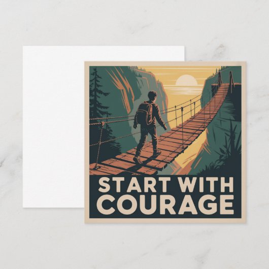 Start With Courage 招待状 (正面/裏面)