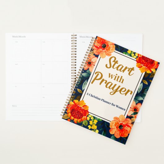 Start with Prayer Christian Planner for Women プランナー手帳 (ディスプレー)