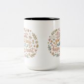 Start Your Day With A Happy Heart Coffee Mug Gift ツートーンマグカップ (中央)
