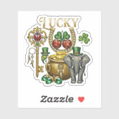 Start your day with lucky vibes  シール (シート)